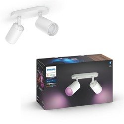 Philips Hue spotlámpa dupla Fugato fehér 2xGU10 5,5W fehér és színes hangulat Bluetooth