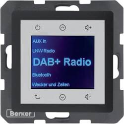 Q.x Radio Touch DAB+ antracit bársony 29846086 Berker