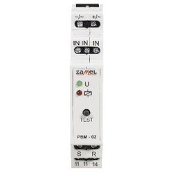 Relé: hálózati; bistabil; NO; Utekercs: 24VAC; Utekercs: 24VDC; 16A; PBM-02/24V ZAMEL